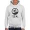 Μπλούζα φούτερ Rap white με κουκούλα με στάμπα Hip Hop Λεξ