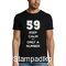 Mπλούζα με στάμπα γενεθλίων 59 Keep Calm it's Only a Number