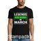Μπλούζα «Legends are born in March» - Green Stars Edition